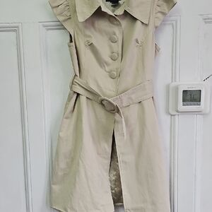 Baby Phat Beige Button-Up Dress